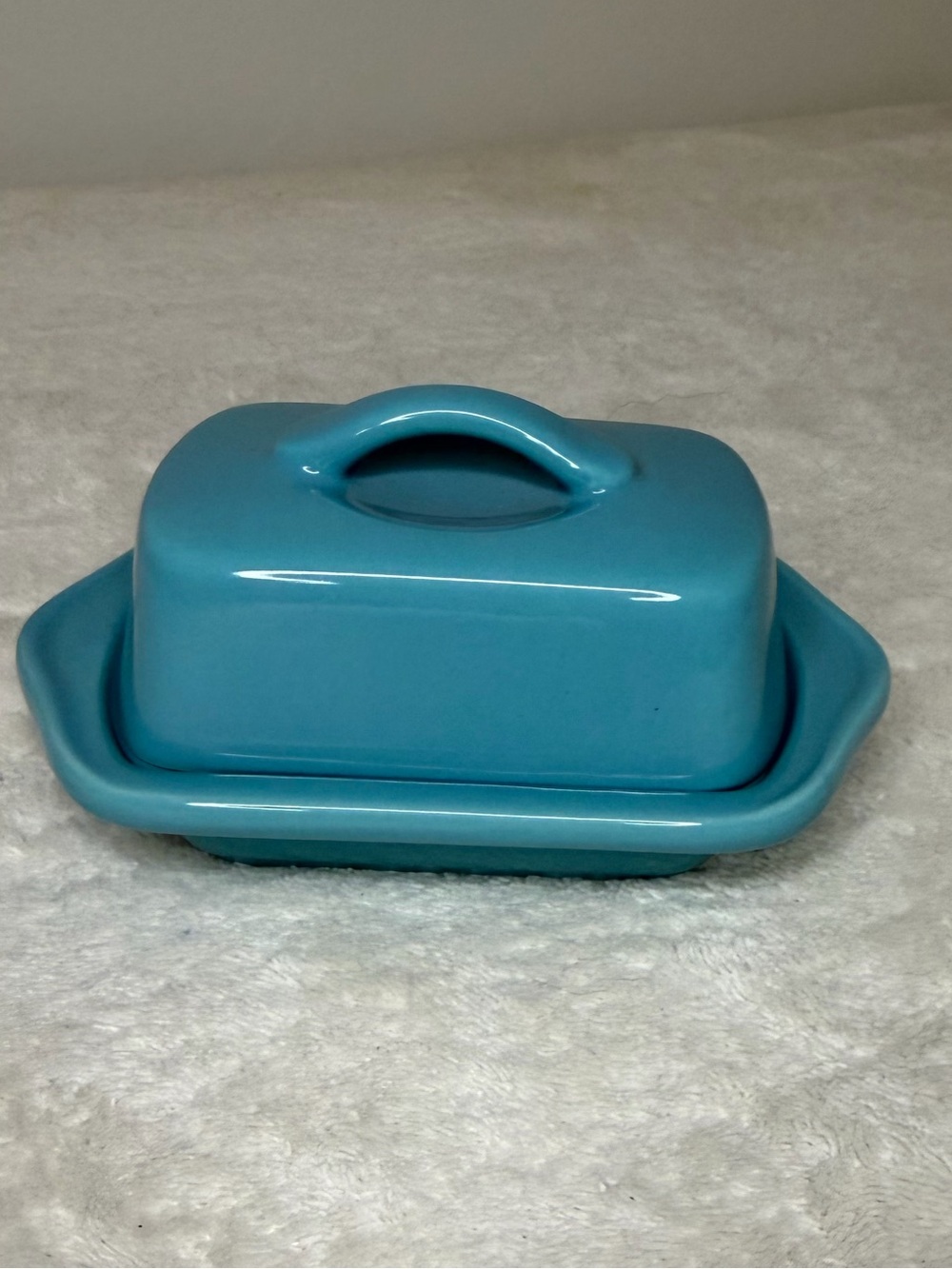 Chantal Aqua Mini Ceramic Butter Dish with Lid